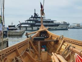 Wikingerschiff in Slowenien, Izola | Juli 2026