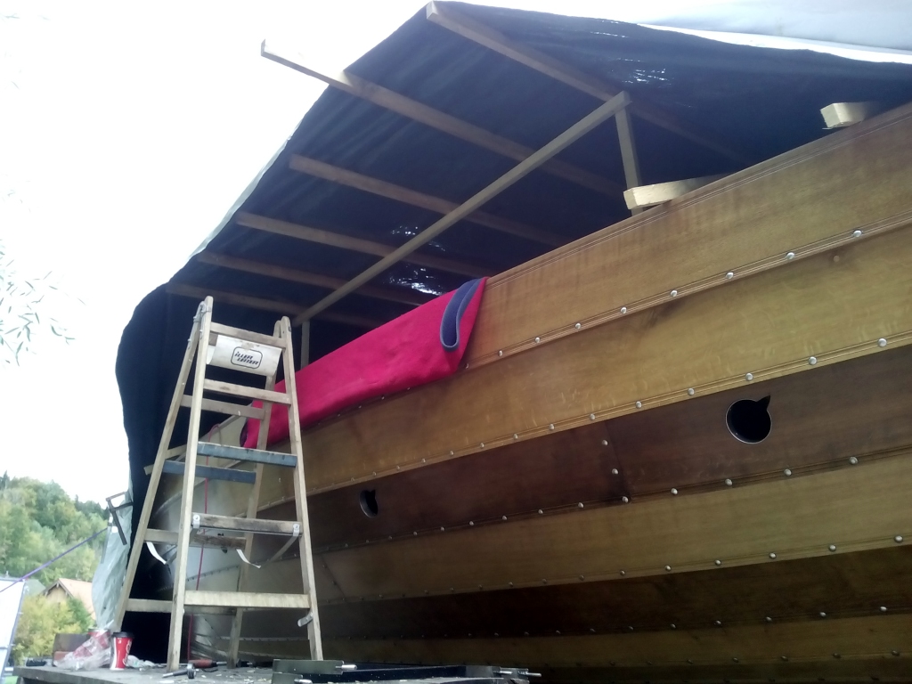 Dachkonstruktion Wikingerschiff | Oktober 2024