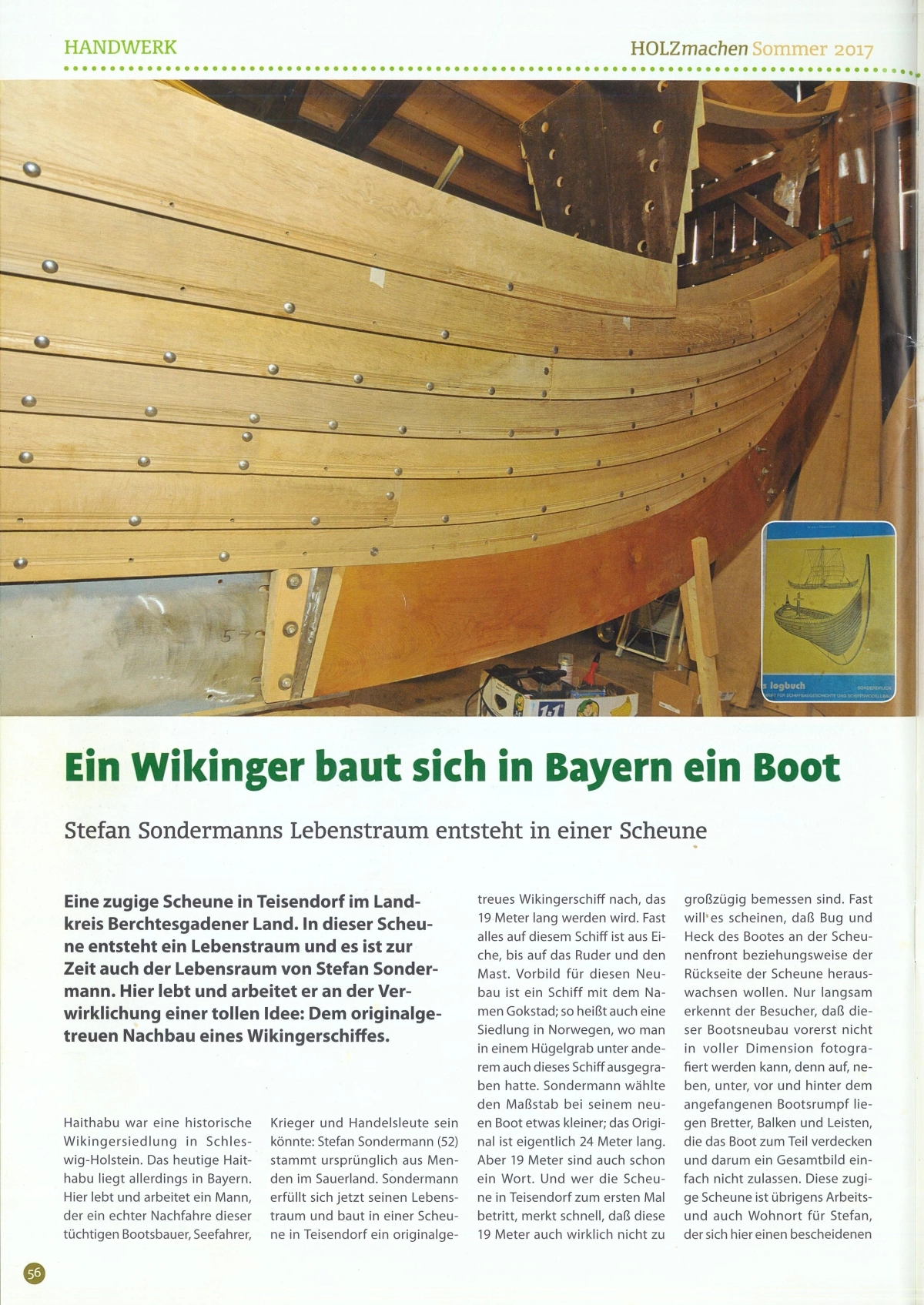 Ein Wikinger baut sich in Bayern ein Boot - Teil 1